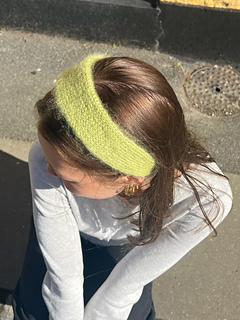 Knit in three strands of mohair 