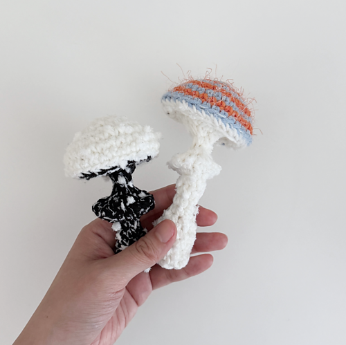 Round Mushroom Keychain