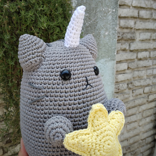 Gato Pusheen Unicornio Amigurumi - Evelyn Arismendi