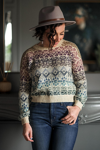 Regnbue kaleidoskop-selvlikegenser - Expression Fiber Arts