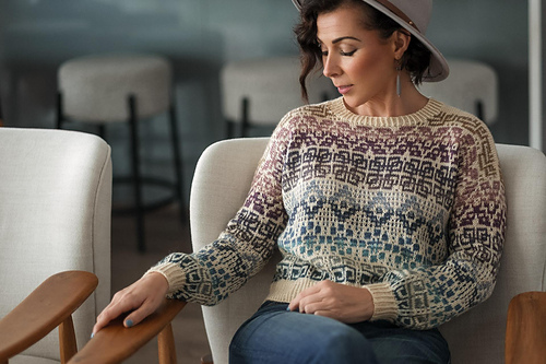 Regnbue kaleidoskop-selvlikegenser - Expression Fiber Arts