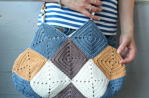 Solid kvadrat veske - fabcroc