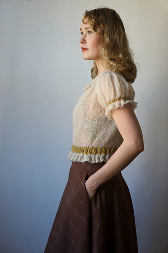 Folklore Ruffles Top - Fabel Knitwear