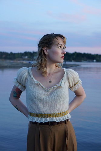 Folklore Ruffles Top - Fabel Knitwear