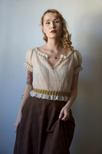 Folklore Ruffles Top - Fabel Knitwear