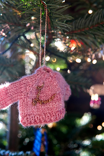 Tiny Gilded Christmas Jumper Ornament photo 9