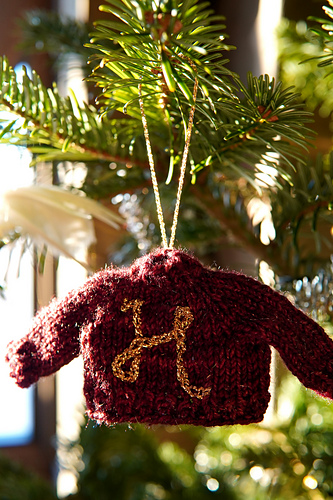 Tiny Gilded Christmas Jumper Ornament photo 7