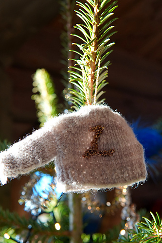 Tiny Gilded Christmas Jumper Ornament photo 8