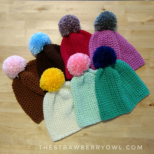 Pompom Slouch Hat photo 1