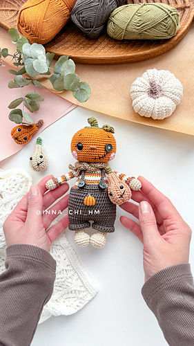 Scarecrow with Pumpkin head