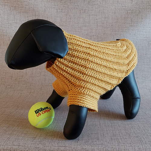 Ravelry Small Dog Sweater pattern by Fast Life Design