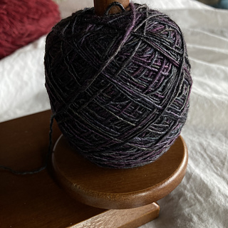 Yarn 1: single-ply fingering merino/silk