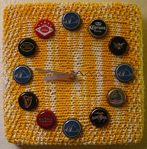 Ravelry: #35 Knitted Clock pattern by Stephanie Klose