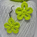 Flower Power Crochet Earrings pattern 