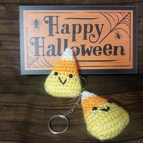 Candy Corn Keychain