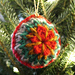 Poinsettia Bauble Ornament pattern 