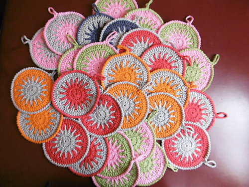 Sunburst Rounds made as farewell gift 