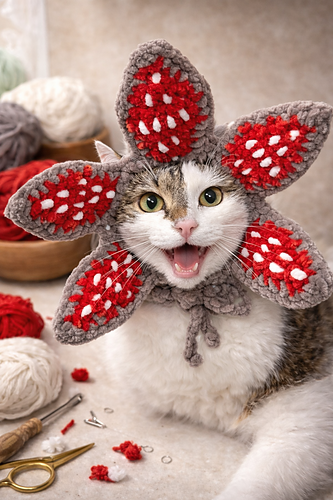 Demogorgon Cat & Dog Hat
