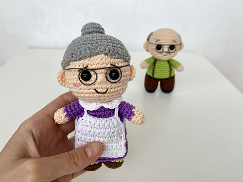 Ravelry: Grandma doll grandmother toy pattern by Julia Kor