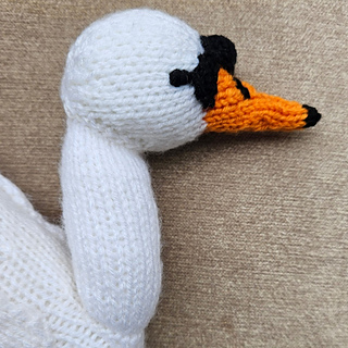 Knitting a swan