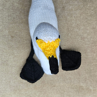 Knitted Whooper Swan Toy