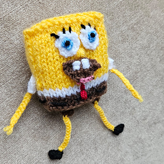 How to knit a SpoongeBob