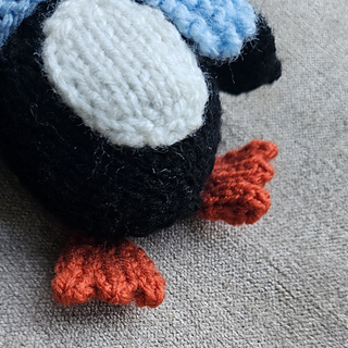 knitted penguin feet