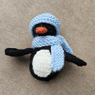 toy knitted penguin