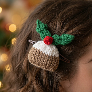 Knitted Christmas Hair decoration