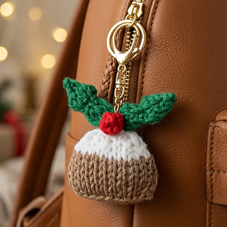 Knitted Christmas Bag decoration