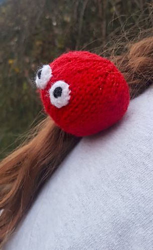 Knitted Red Nose Day Hair Accessory