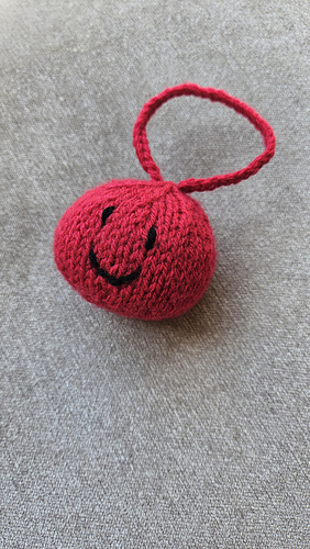 Knitted Red Nose Toy