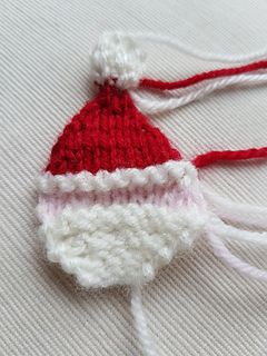 Knitted Santa Face Front Piece