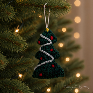 Little Knitted Christmas Tree Decoration