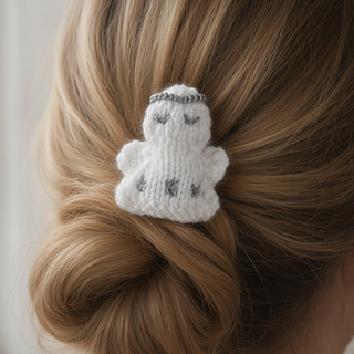 Little knitted angel hair accessory