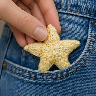 Little Knitted Pocket Toy Star