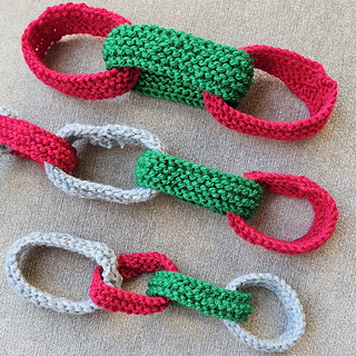 Knitted Paper Chain Small Medium and Large