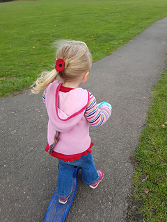 Knitted Poppy Hair Accessory