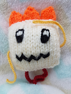 Toy knitted monster