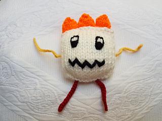 Knitted Monster with Spikes