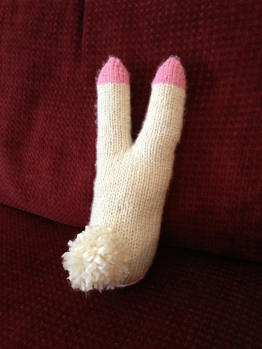 Knitted Sock Bunny photo 3