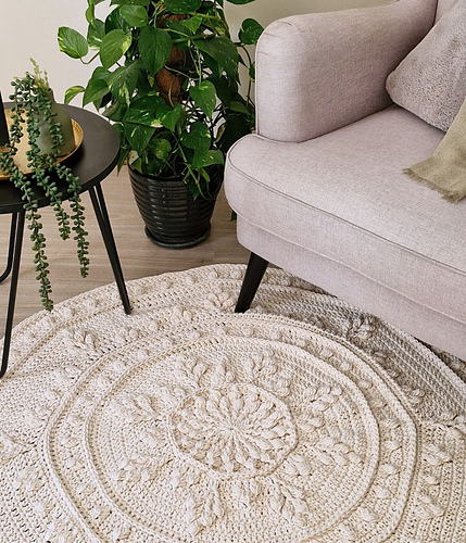 Ravelry: Oasis and Extension Floor Rug pattern by Periwinkle Crochet