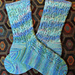 Crystals, 'Combs and Cables Socks pattern 