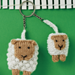 Sheep farm friends keyring pattern 