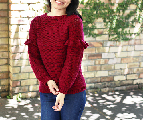 Holly Berry Ruffle Sweater photo 2