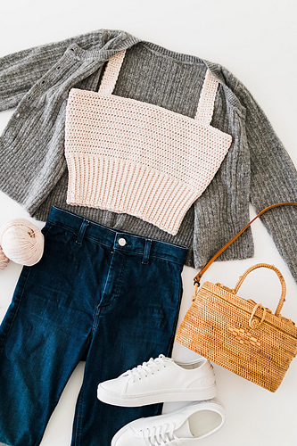 Blair Ribbed Hem Crop Top photo 10