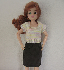 Beryl skirt on Sindy doll