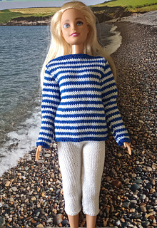 Shown on regular Barbie doll