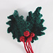 Christmas Wreath, Holly & Mistletoe pattern 