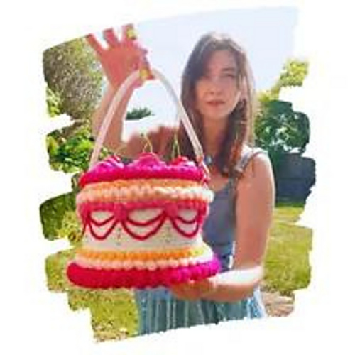 Vintage Piped Cake bag